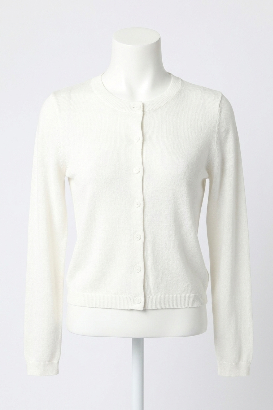 NEW OLIVACEOUS rhodes knit cardigan in white
